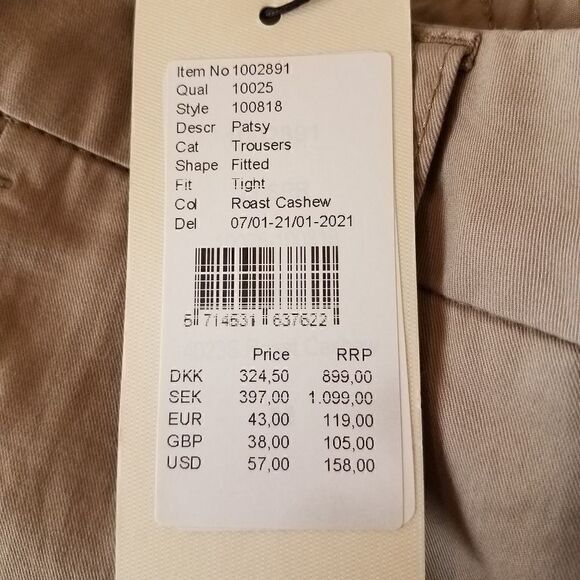 MASAi Patsy Roasted Cashew Fitted - Picture 7 of 8